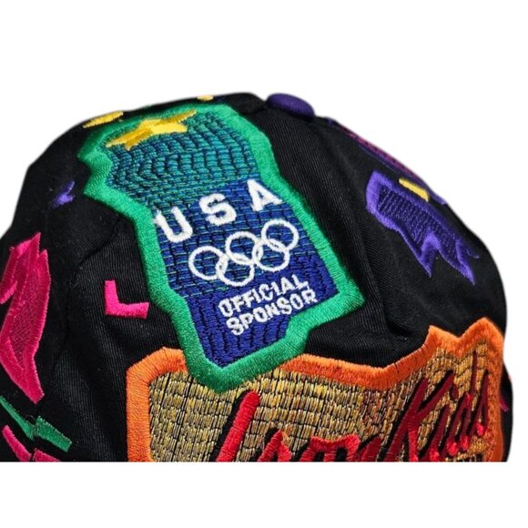 VTG Iron Kids Bread Official Sponsor 1996 Atlanta Olympics Hat All Over Print - Picture 4 of 11